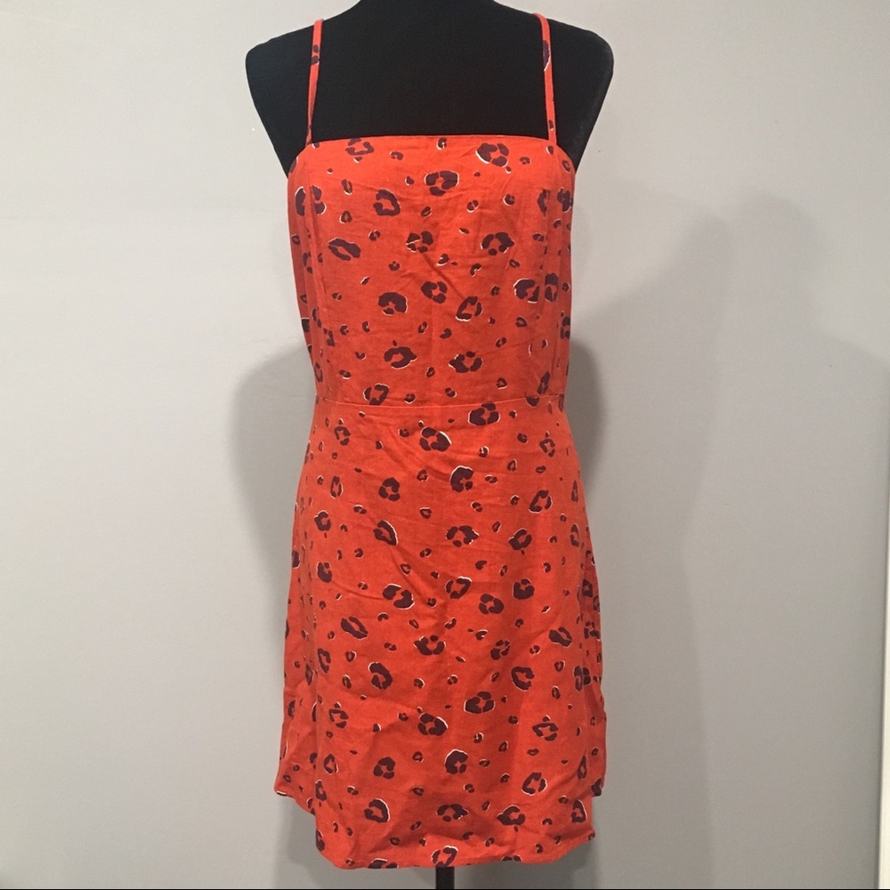 Cotton On Krissy Leopard Animal Print Mini Dress